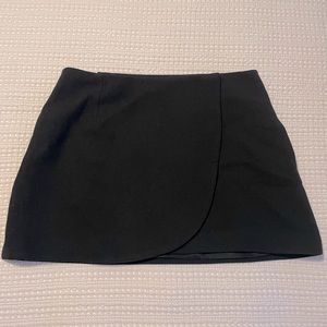 Jill Stuart Black Wrap Miniskirt
